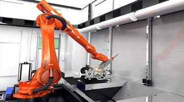 Robot de découpe laser sur la fabrication d'appareils ménagers pour Midea Group