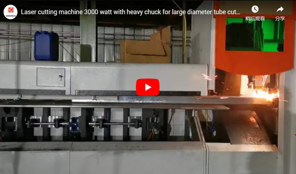 Machine de découpe laser 3000 Watt avec mandrin lourd pour coupe de tubes de grand diamètre