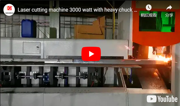 Machine de découpe laser 3kW avec mandrin lourd pour coupe de tubes de grand diamètre