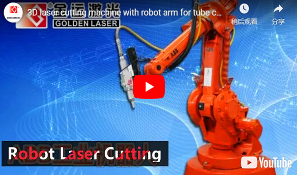 Machine de découpe laser 3D avec bras robot pour la coupe de tubes