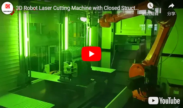 Machine de découpe laser 3D Robot avec structure fermée pour la coupe d'aluminium