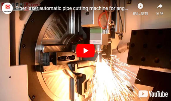 Machine de découpe de tuyaux laser à fibre pour trous de découpe et de poinçonnage d'angle en acier