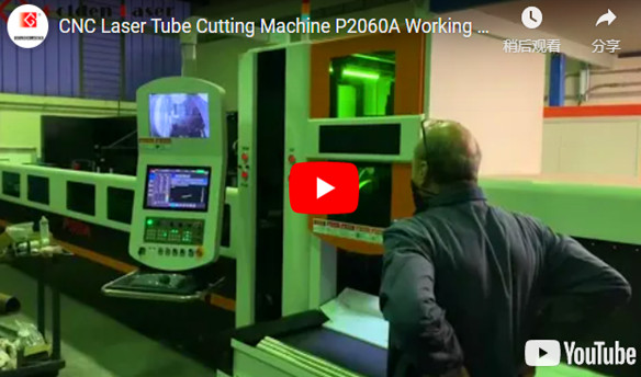 Machine de découpe de tubes laser CNC P2060A travaillant en Italie