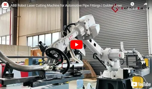 Machine de découpe laser Robot ABB pour les raccords de tuyauterie automobiles